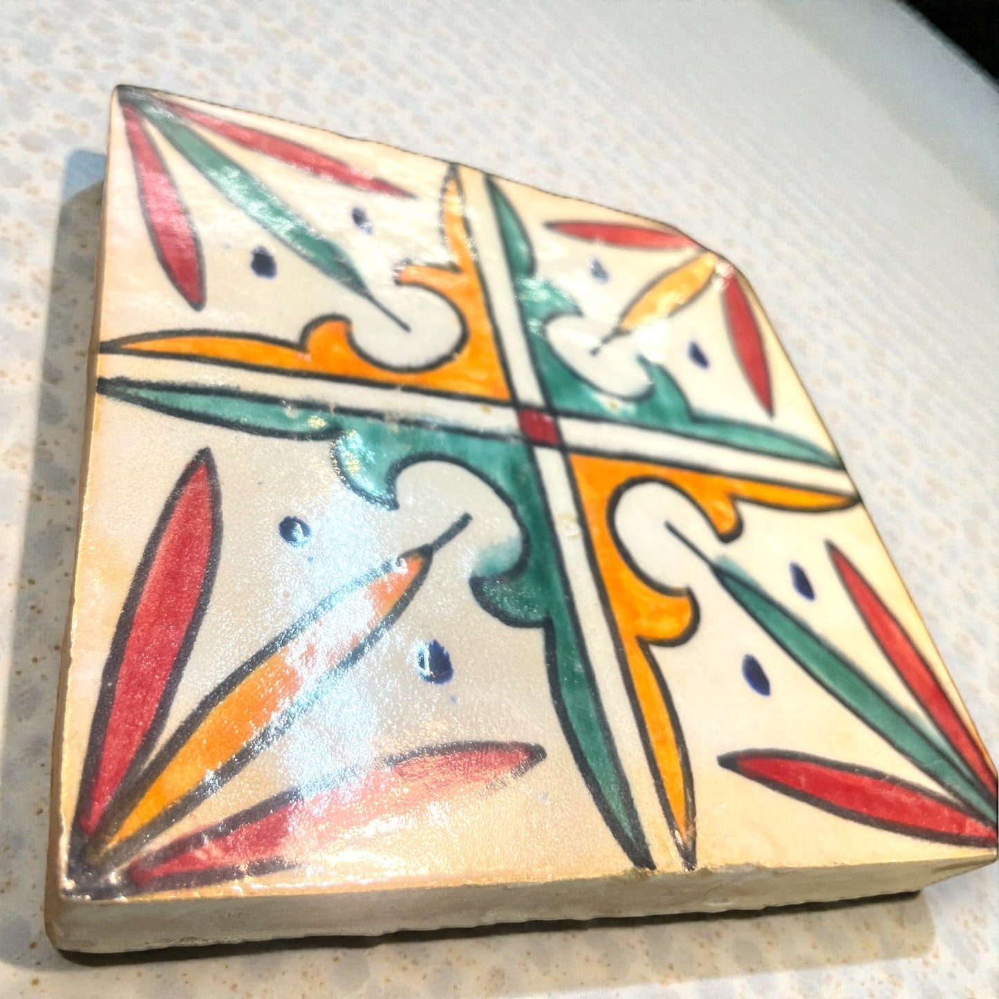 The Saffron Star Tile