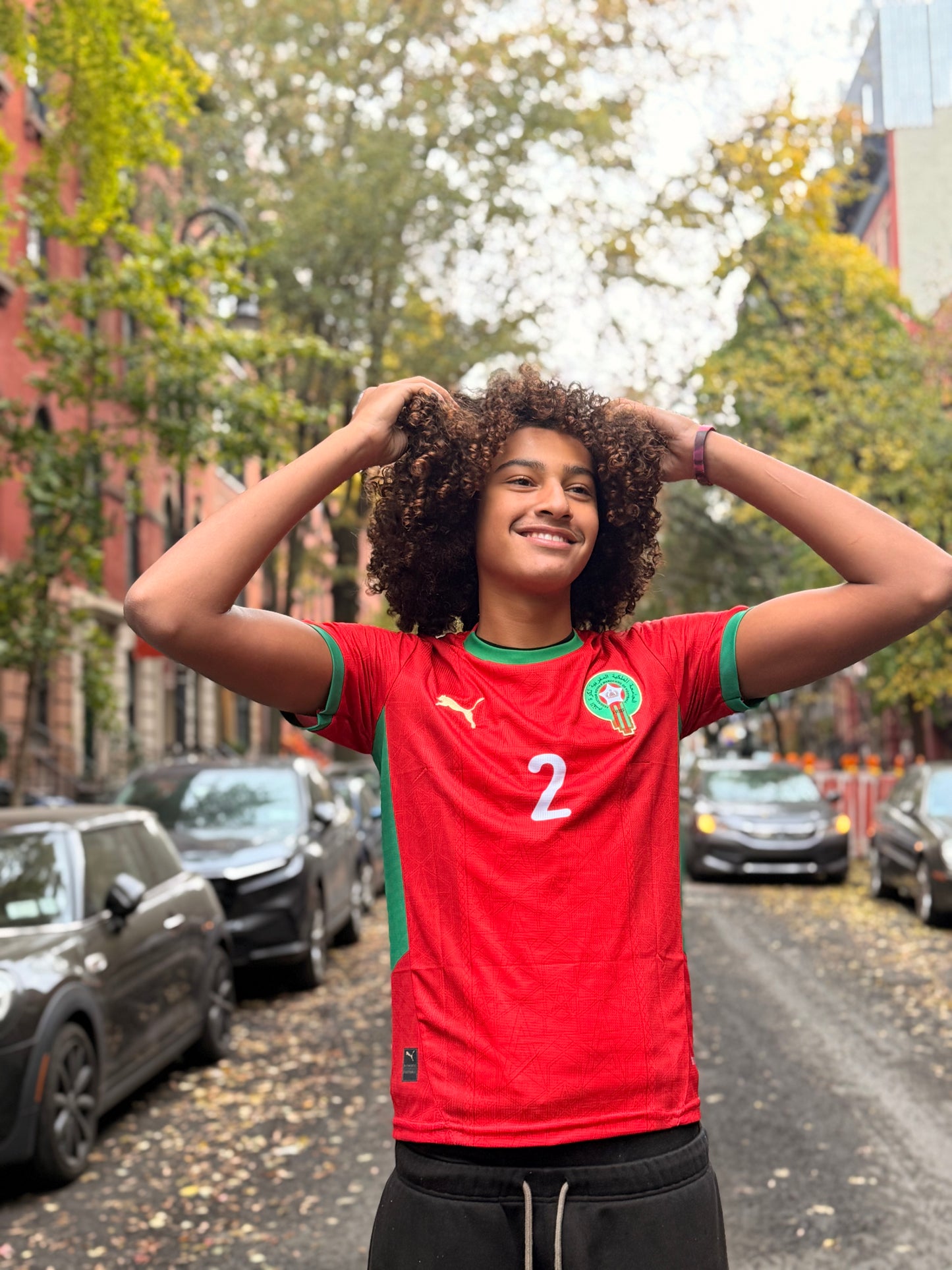 Red Morocco Hakimi Jersey – Home Edition