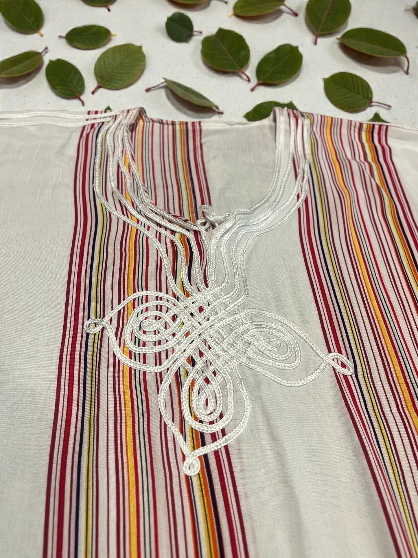 Classic Moroccan Striped Gandora