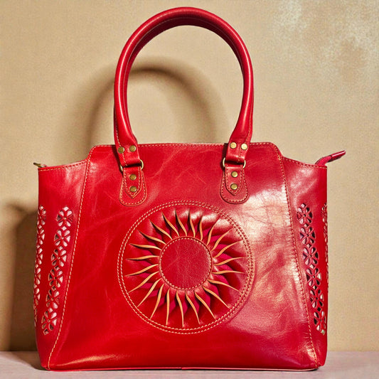 The Burgundy Heritage Satchel
