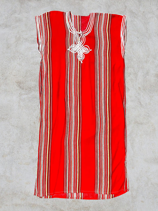 Red Moroccan Striped Gandora