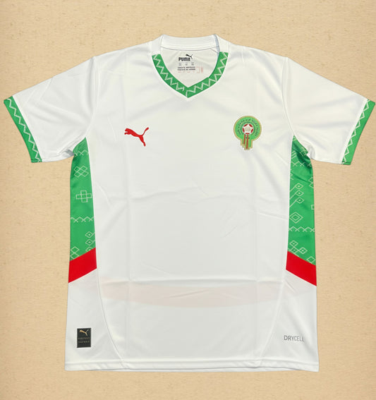 White National Team Jersey – Classic White & Green