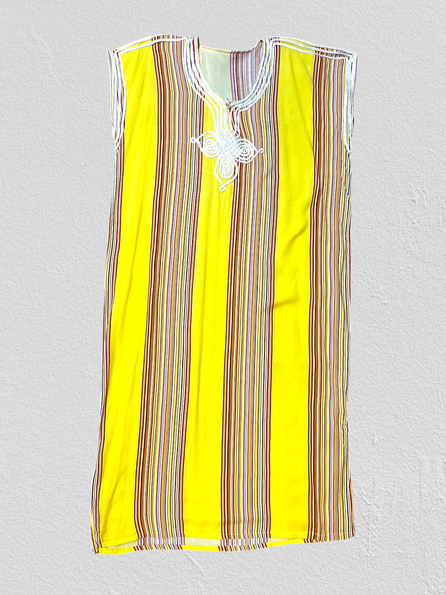 Yellow Moroccan Striped Gandora