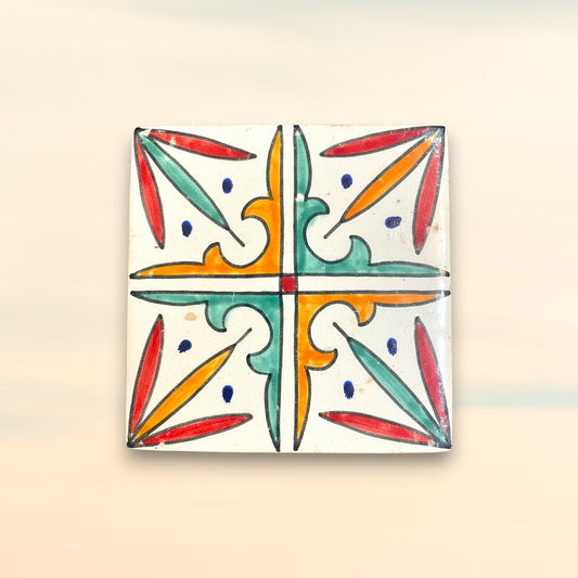 The Saffron Star Tile